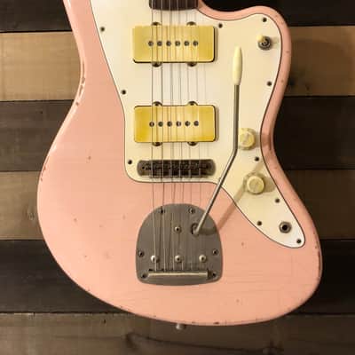 Von K Guitars J-Master Offset Body Shell Pink Prism Flake Nitro Lacquer Finish image 3