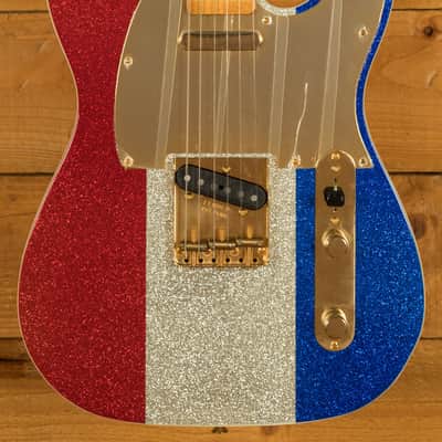 Fender Buck Owens Telecaster - Maple - Red Silver & Blue Sparkle image 10