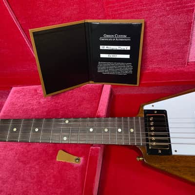 NEW! Gibson Custom 1958 Mahogany Flying V Reissue Electric Guitar - Antique Natural, VOS - WOW - Authorized Dealer - Only 6.3lbs! - G07168 image 14