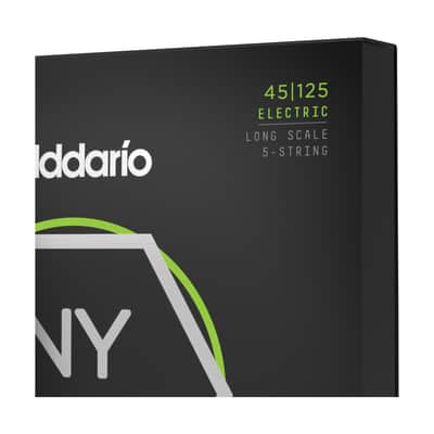 D'Addario NYXL Nickel Wound 45-125 5-String Bass Guitar Strings, Long Scale [NYXL45125] image 4