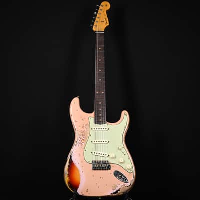 Fender Custom Shop Limited Edition '59 Stratocaster Super Heavy Relic- Aged Dirty Shell Pink/ Chocolate 3 Tone Sunburst 2025 (CZ586151) image 2