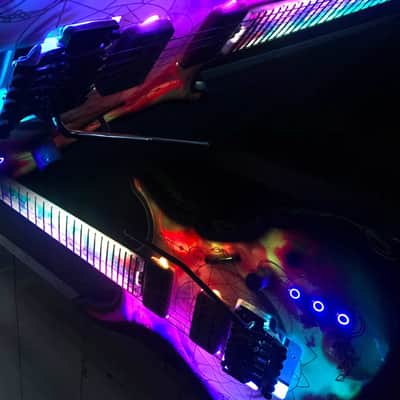 Lionheart Guitars Eximia Custom 6-String "Galaxy" | Built-in LED System | Edge Tremolo | w/ Hard Case & COA image 8