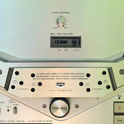 Akai GX-635D Pro Serviced Open Reel Stereo Tape Deck, Fully Tested, Video image 5