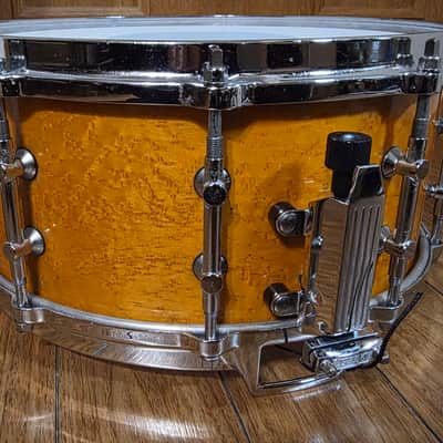 Tama BE546 Artwood Bird’s eye All Maple Snare 14"x 6.5" 1988 One Way Lugs image 5