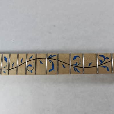 Blue Vine Neck- Fits Ibanez (tm) AANJ Heel RG550 560 570 Jem J1525 image 3