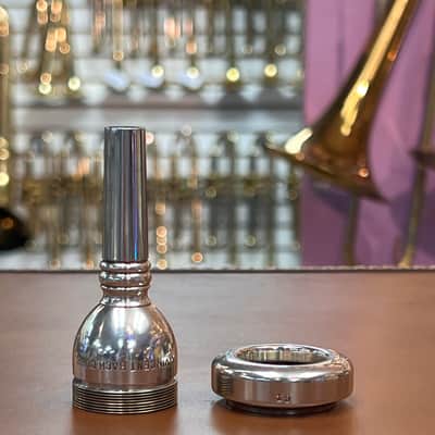 VINTAGE Vincent Bach Corp. 22D 19 Screw Rim Trombone Mouthpiece image 12