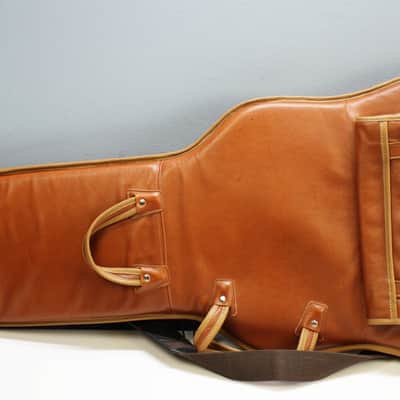 Levy's Premium Leather Bass Gigbag - Caramel Brown **Amazing Quality** image 2