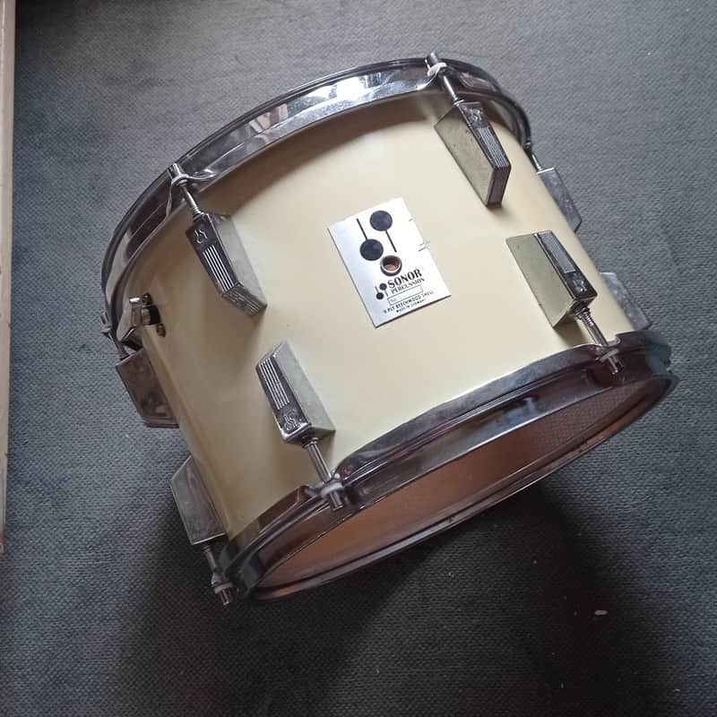 Vintage 1983 Sonor Phonic 13"x9" Tom - 9-Ply Beechwood - Made in W. Germany ( White Gloss) image 1