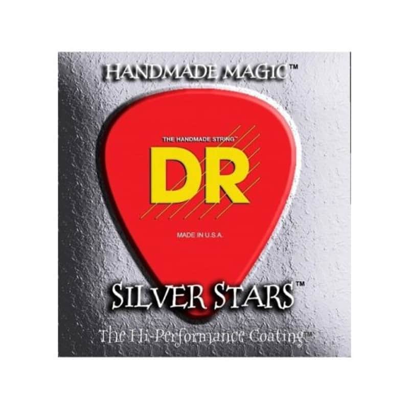 DR Sie-9 Silver Stars Electric Light Guitar Strings image 1