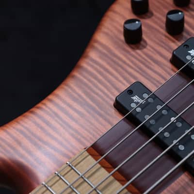 Spector Euro 5 RST Sienna Stain Matte Flame Maple Top 5-String Electric Bass w/Bag image 13