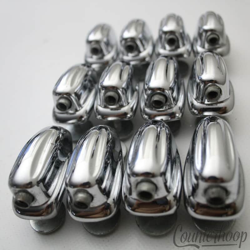 *Slingerland 12x Small Sound King Lugs 3Ply Tom Drum Chrome Vintage 50s-60s Hex* image 1