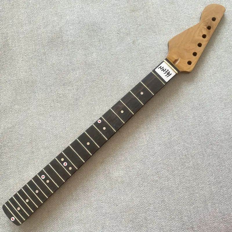 Left Hand Roasted Maple Guitar Neck, Rosewood 22 Frets Fingerboard image 1