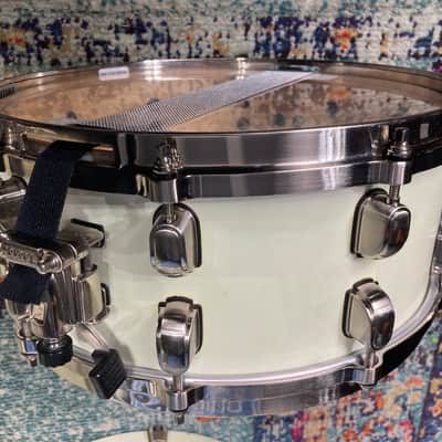 Tim "Herb" Alexander's PRIMUS, 2003 Tama Starclassic 14-Piece Drum Set White Satin image 13
