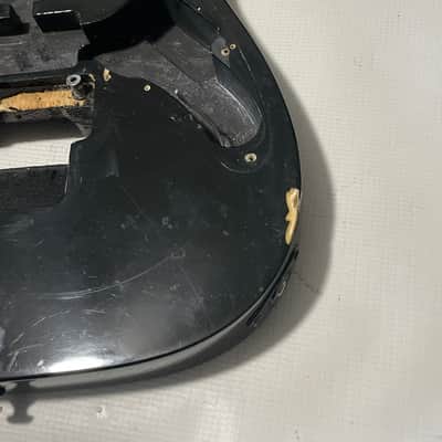 2010 Indonesian Ibanez RG350EX Black Strat Basswood Guitar Body Floyd Ready (Rough Shape) image 7