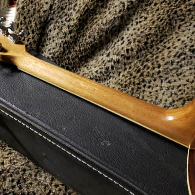 Vintage Fame Acoustic Electric Guitar 747 Chet Atkins MIJ Japan 1970's w/Hard Shell Dean Case! image 8
