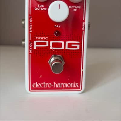 Electro-Harmonix Nano POG Polyphonic Octave Generator 2015 - Present - Red / White image 1