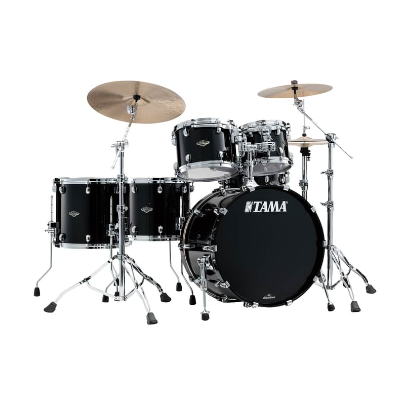 Tama Starclassic Walnut/Birch 5-Piece Shell Pack w/22" Kick - Piano Black image 1