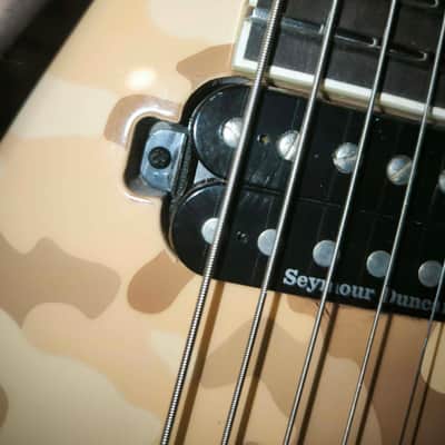 (With extra jumbo stainless steel frets) Jackson Concept Series Rhoads RR24-7 Desert Camo image 13