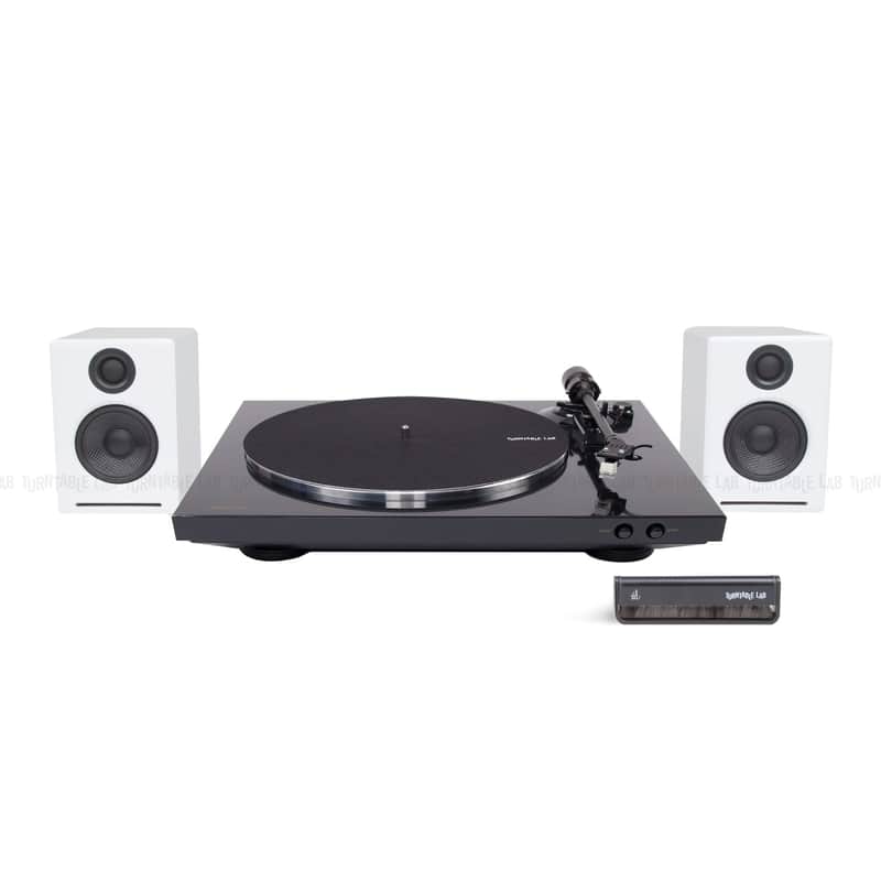 Denon: DP-300F / Audioengine A2+ / Turntable Package Turntable / White Speakers *LPK image 1