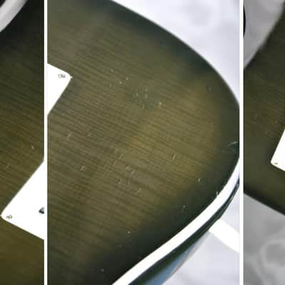 Fender Stratocaster ST'58 1992 - Blackburst Flame - RARE 'order made' Nitro japan import image 14