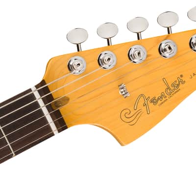 Fender American Professional Classic Jazzmaster Rosewood FB Faded Firemist Gold with Bag image 5