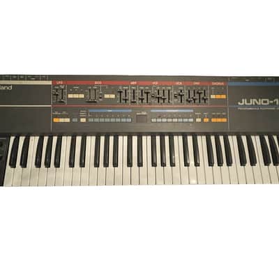Roland Juno-106 61-Key Programmable Polyphonic Synthesizer 1984 - 1985 Black