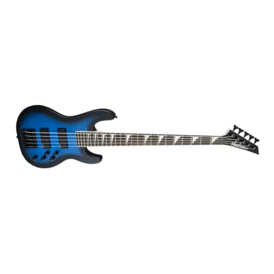 Jackson JS Series Concert Bass JS3V 5-String Electric Guitar (Metallic Blue) image 3