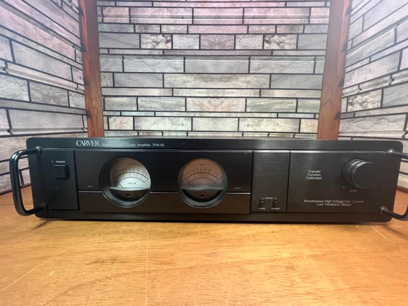 Carver TFM-55 Stereo Power Amplifier - Recent Service! image 1