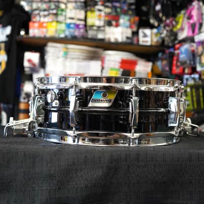 Vintage 1978 Ludwig USA Super Sensitive 5x14" Seamless Brass Snare Drum | Blue-O-Olive Pointy Badge image 11