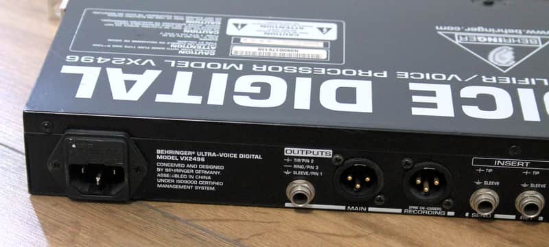 Behringer Ultra-Voice VX2496 vocal preamp | Reverb