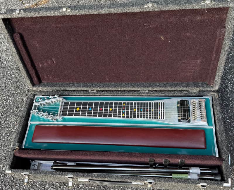 Pedalmaster The General SD-10 Pedal Steel Electric Guitar W/OHSC Teal Green image 1