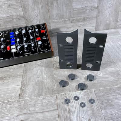 BEST Rack Ears for Model D / Cat / Wasp / Solina / Behringer Desktop Synths with Washers - color BLACK 70HP - by KZcraftworks - USA image 9