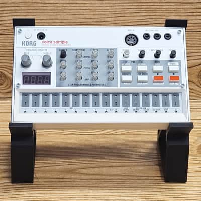 The Analog Source Dual Height Angled Riser Black Desktop Stand for Korg Volca Beats Bass FM Keys Nubass Loop Mix Sample Synthesizer Mixer Drum Rhythm Machine Sampler image 4