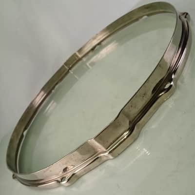 Leedy 15"Broadway Stick-Chopper Nickel-Brass NOB Snare Drum Resonant Rim/Hoop20s image 3