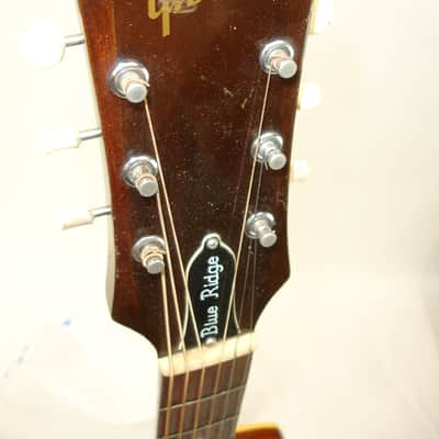 Vintage 1969 Gibson Blue Ridge Acoustic Guitar, Natural w/ Case image 14