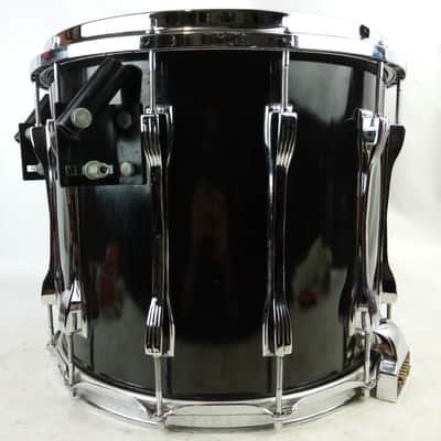 Ludwig 12x14"Black Cortex Monroe Coliseum Twin Channel Snare Drum Vintage 90s image 8