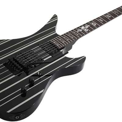 Schecter 6 String Solid-Body Electric Guitar, Gloss Black (1739) image 3