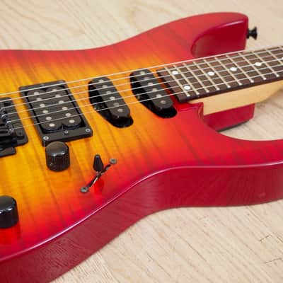 1990s Charvel San Dimas Series SD-37 Vintage Cherry Sunburst Flame