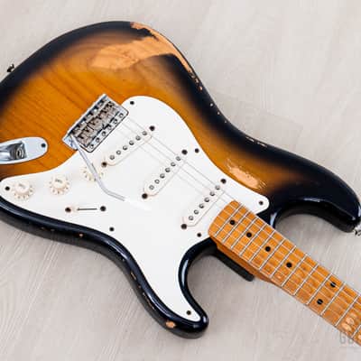 1999 Fender American Vintage ‘57 Stratocaster Sunburst, 100% Original w/ Case image 9