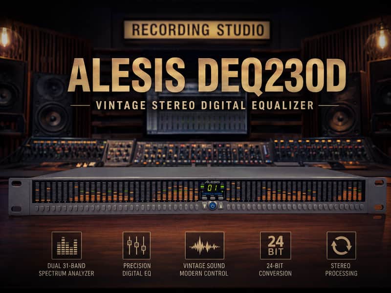 ALESIS DEQ230D Rare Vintage Stereo Digital Equalizer image 1