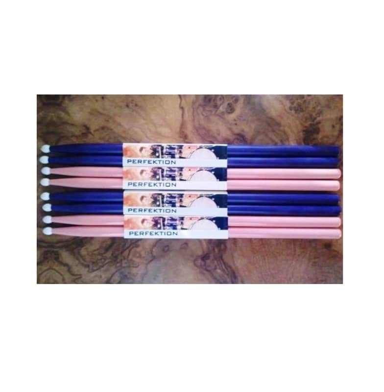 4 Pair Perfektion Pink and Purple Drum Sticks-Girl Power-2B image 1