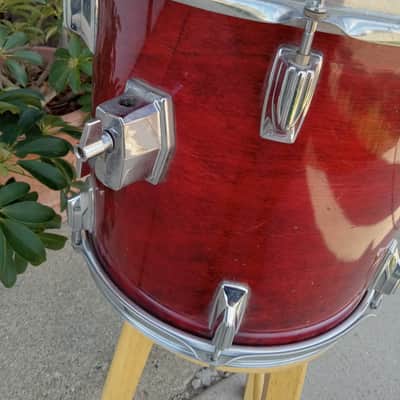 Tama Superstar X-tra Series 13" Tom 1980's - Cherry Wine image 4