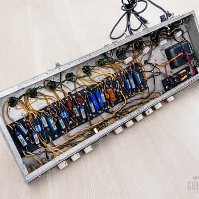 1963 Fender Showman Blonde Brown Panel Vintage Piggyback Tube Amp 1x15 Tone Ring w/ JBL D130F image 14