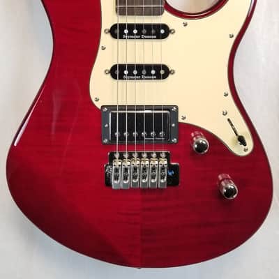 Yamaha Pacifica PAC612VIIFMX Double Cutaway Flame Maple Top H/S/S Electric Guitar, Fired Red image 2