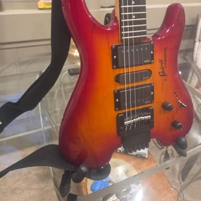 Steinberger Spirit GU7R Healdess 6 String Sunburst Gloss with EMG 57/66 SA Pickup Upgrades and extras image 5