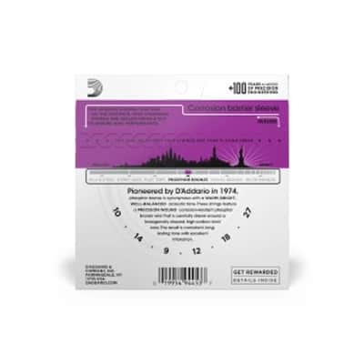 D'Addario EJ38H Phosphor Bronze High strung/Nashville Tuning Acoustic Guitar Strings, 10-27 image 2