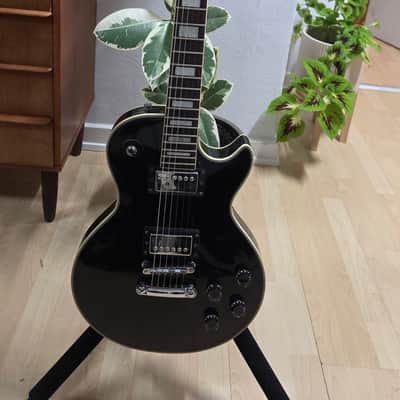 Satellite Les Paul Standard 1970's Black Beauty Vintage 70s Singlecut LP Electric Guitar Heavy Relic Aged Road Worn MIJ Japan Pro MJ Japanese with Gibson Open Book headstock image 3