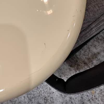 Left Handed Fender 62 Reissue Jazz Bass 2010s - Olympic White with after-market Warmoth Neck image 14