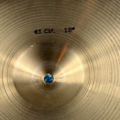 INCREDIBLY CLEAN 1980s 16” Sabian MEDIUM THIN Crash 1075g image 7