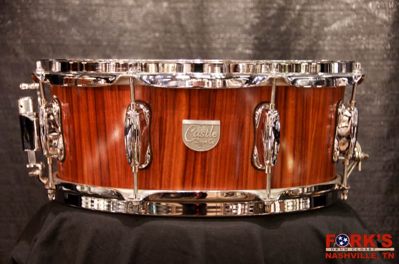 Castle Drum Co Padauk / Stave Keystone 6 x 14" (Top) x 13" (Bottom) image 1